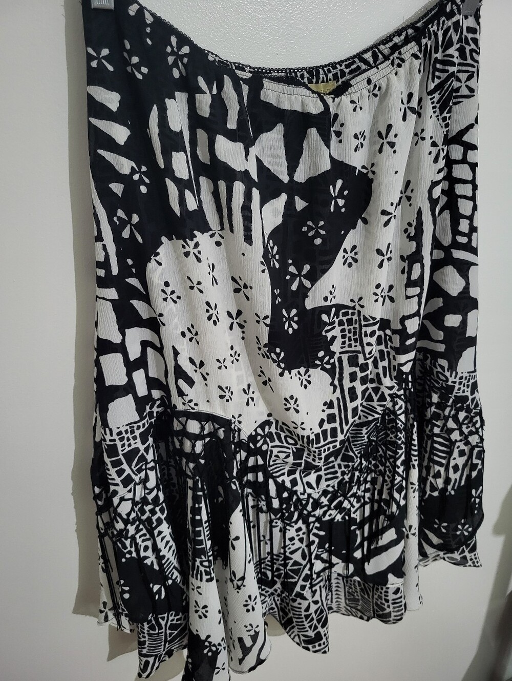 Kerrybrooke Asymmetrical Patchwork Skirt - Picture 2 of 7